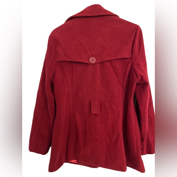 Jou Jou peacoat dark red color Women’s size Large - Picture 8 of 8